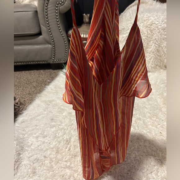 January 7 striped spaghetti Tank Xs-S no size tag no stretch Anthropologie 90 - Picture 2 of 8